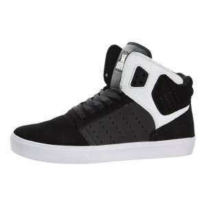 Supra Atom Skateskor Dam Svarta Vita | GLUMO1697