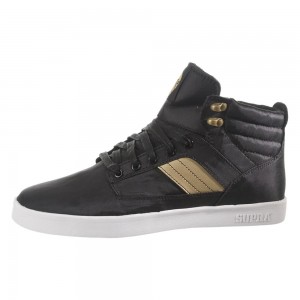 Supra Bandit Skateskor Dam Svarta Guld | JIQPE2760