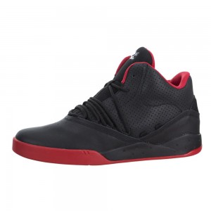 Supra Estaban Sneakers Dam Svarta Röda | SVDYN6045