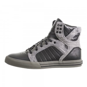 Supra SkyTop Höga Dam Svarta Grå | SIHOX6271