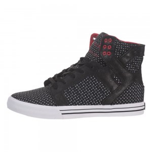 Supra SkyTop Höga Dam Svarta Vita | VGAOT3028