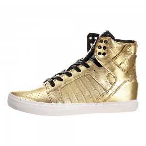 Supra SkyTop LS Höga Dam Guld | VGUPQ2318