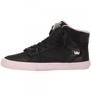 Supra Vaider Höga Dam Svarta Rosa | XVWUB9825