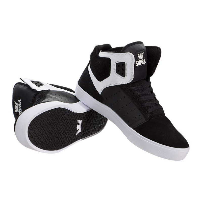 Supra Atom Skateskor Dam Svarta Vita | GLUMO1697