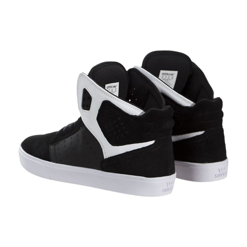 Supra Atom Skateskor Dam Svarta Vita | GLUMO1697