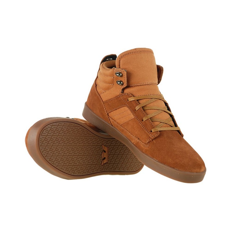 Supra Bandit Mid Skateskor Dam Bruna | MSWQK9867