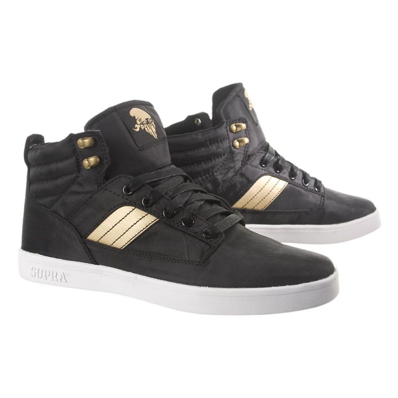 Supra Bandit Skateskor Dam Svarta Guld | JIQPE2760