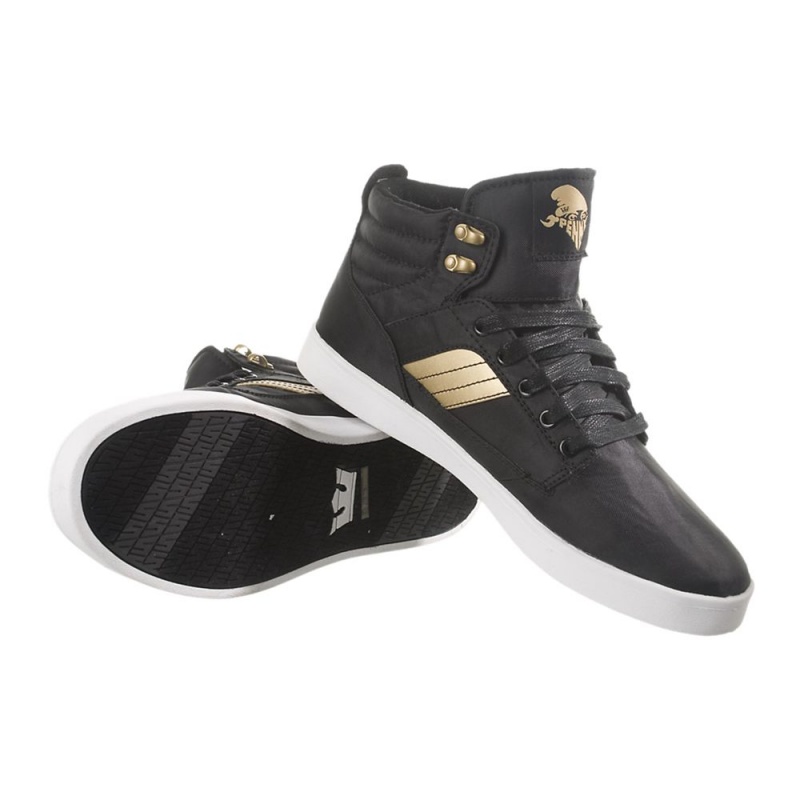 Supra Bandit Skateskor Dam Svarta Guld | JIQPE2760