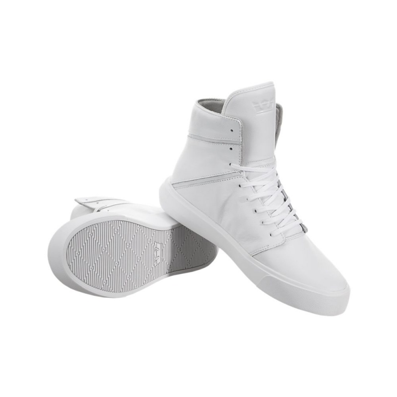 Supra Camino Skateskor Herr Vita | XOQZE2867