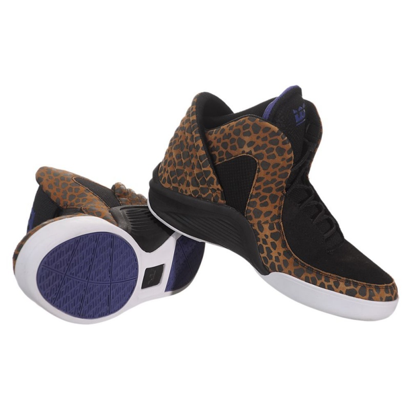 Supra Chimera x Lil Wayne Sneakers Dam Svarta Leopard | DLZAJ1527