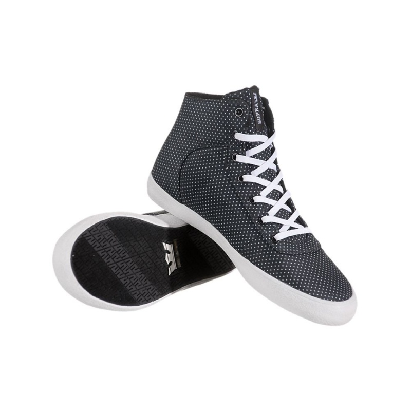 Supra Cuttler Skateskor Dam Svarta Vita | IYTCW1489