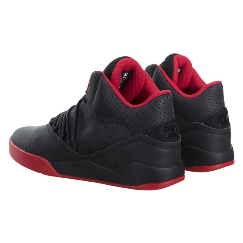 Supra Estaban Sneakers Dam Svarta Röda | SVDYN6045