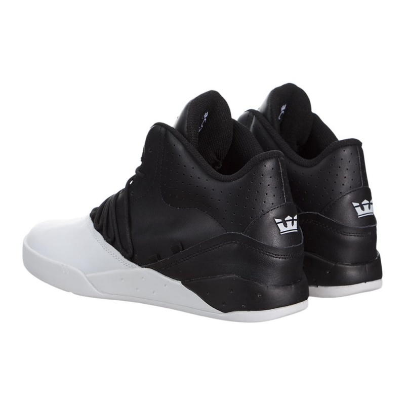 Supra Estaban Sneakers Dam Svarta Vita | RETCJ7215