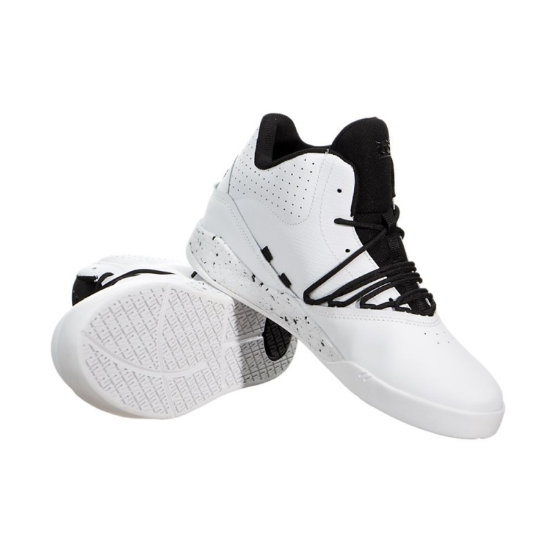 Supra Estaban Sneakers Dam Vita Svarta | DGJZH2051