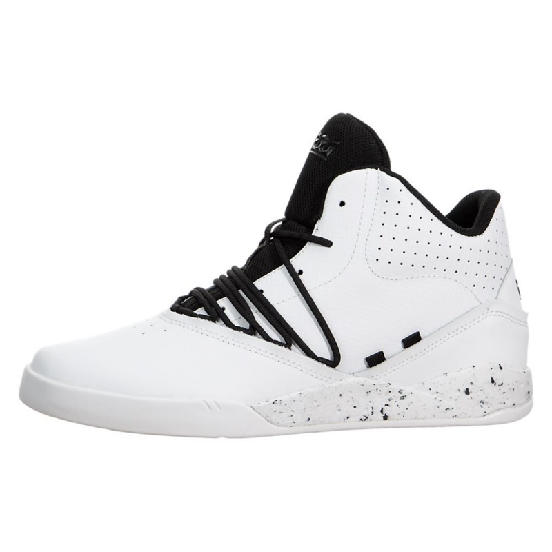 Supra Estaban Sneakers Dam Vita Svarta | DGJZH2051