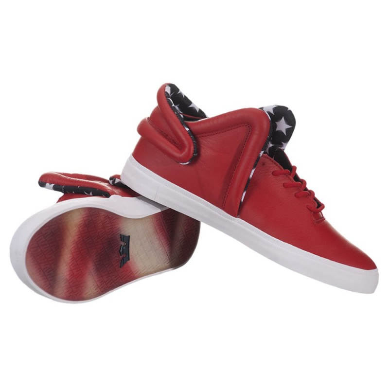 Supra Falcon Sneakers Dam Röda | FIOSV2479