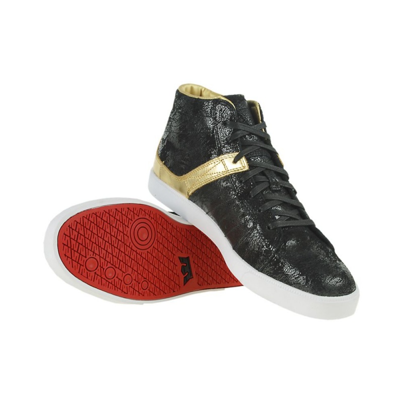 Supra Indy NS Skateskor Dam Svarta Guld | MDQRX0958