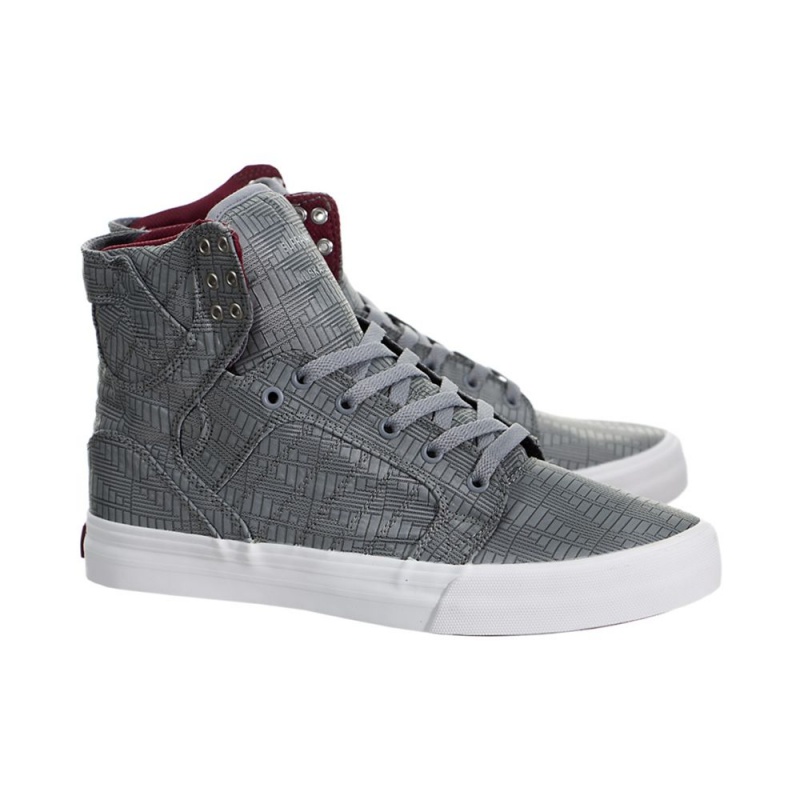 Supra SkyTop HF Höga Dam Grå | VMCAL9236