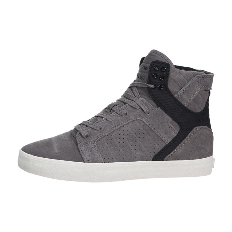 Supra SkyTop Höga Dam Grå Svarta | VPQDK3961