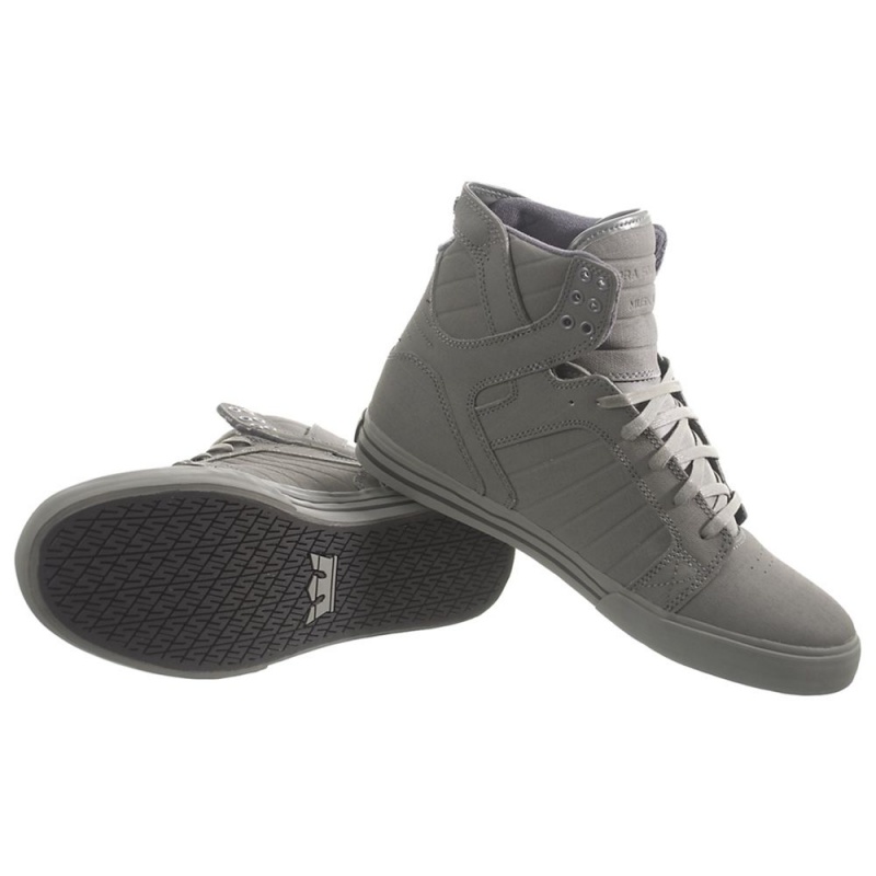 Supra SkyTop Höga Dam Grå | JFWLC9314