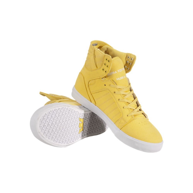 Supra SkyTop Höga Dam Gula | ZPOAK5946