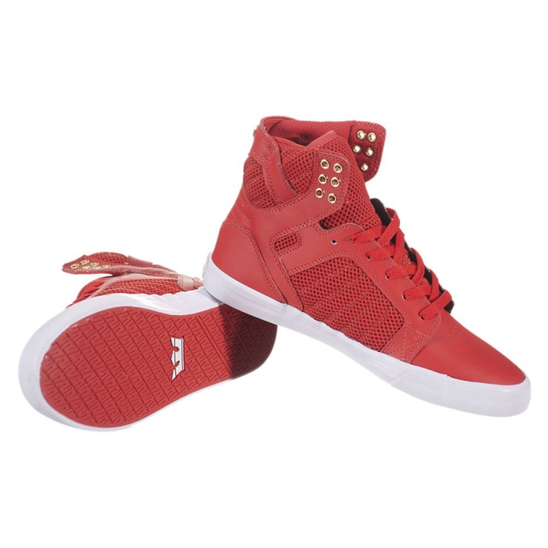 Supra SkyTop Höga Dam Röda | RJZTL3027