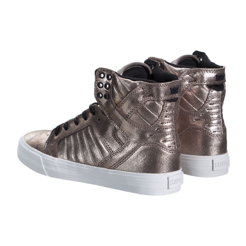 Supra SkyTop Höga Dam Rosa Guld | FHWUZ3762