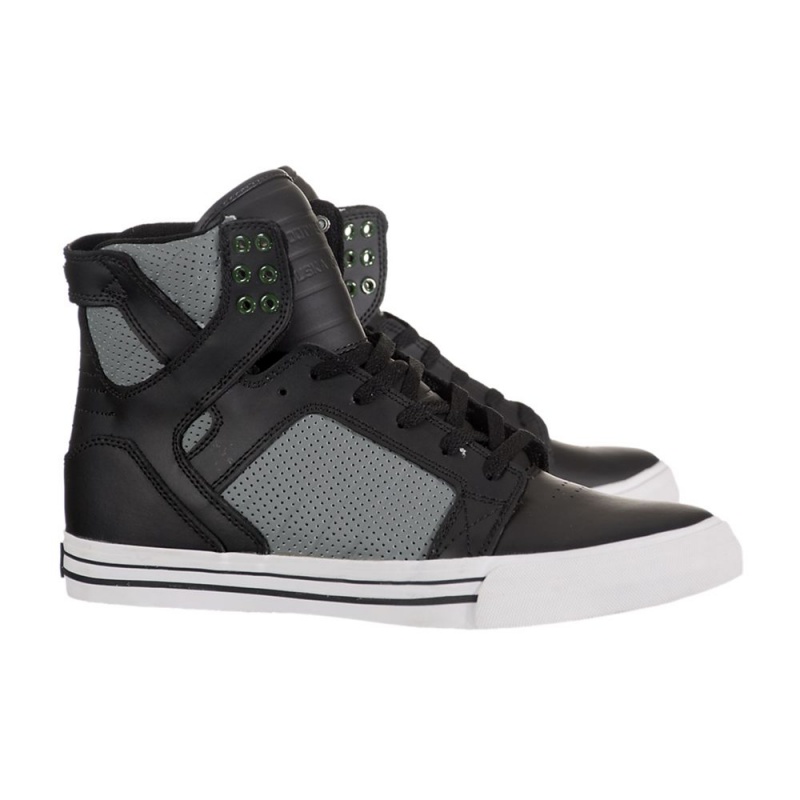 Supra SkyTop Höga Dam Svarta Grå | LSVTB7068