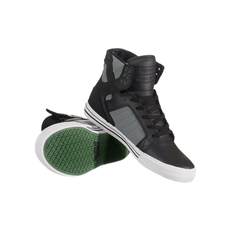 Supra SkyTop Höga Dam Svarta Grå | LSVTB7068