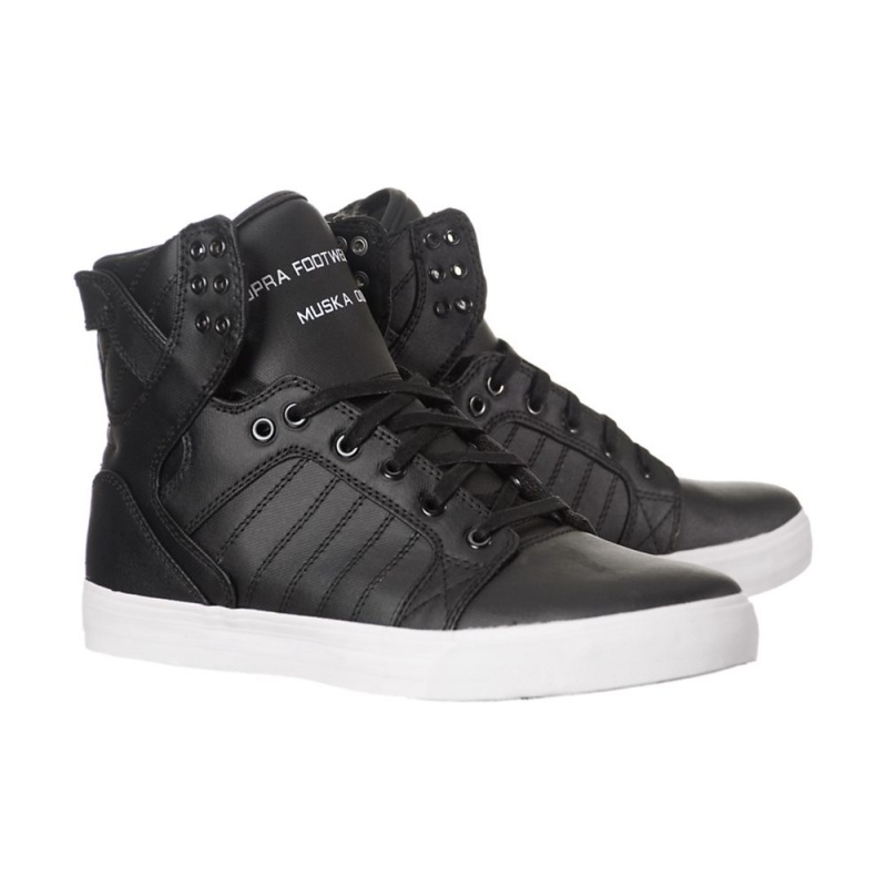 Supra SkyTop Höga Dam Svarta | LDOHF9307