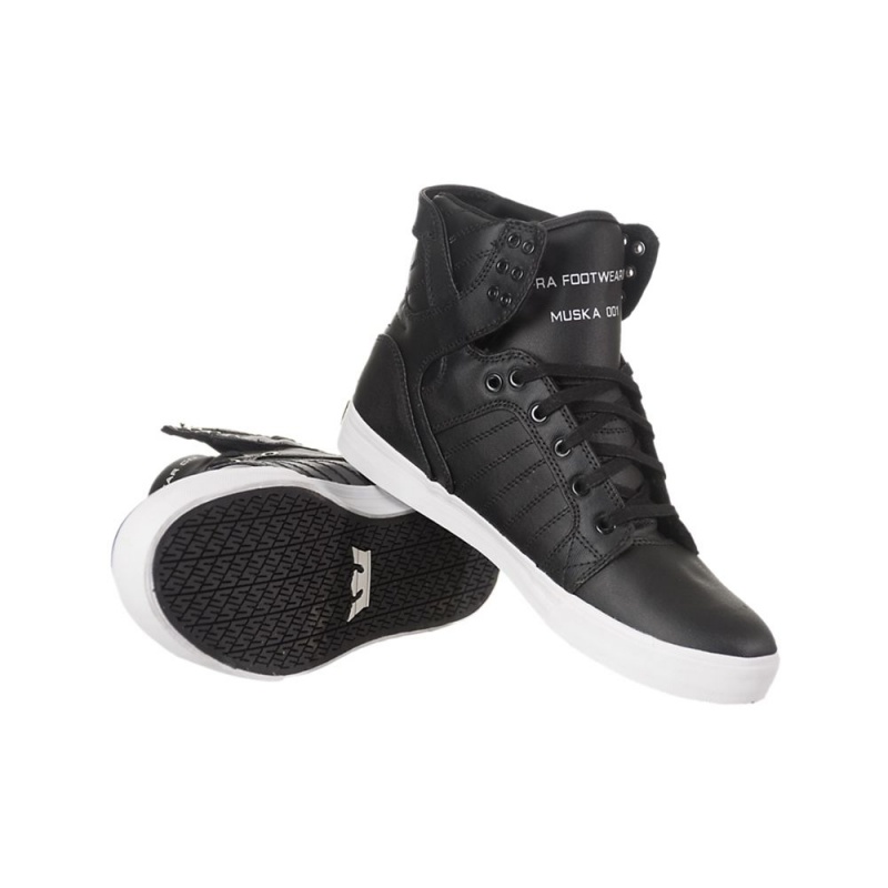 Supra SkyTop Höga Dam Svarta | LDOHF9307