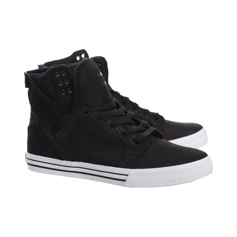 Supra SkyTop Höga Dam Svarta | OCLXT7160