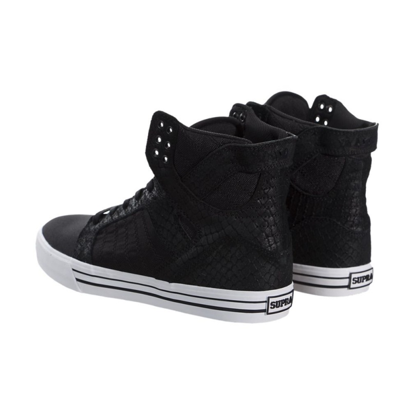 Supra SkyTop Höga Dam Svarta | OCLXT7160