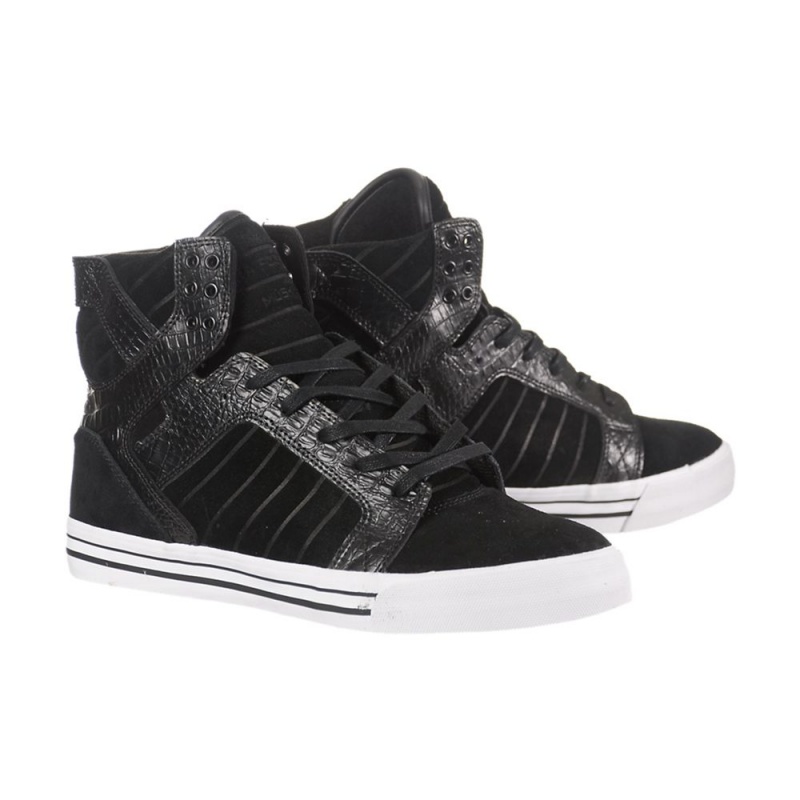 Supra SkyTop Höga Dam Svarta | OHQND6134