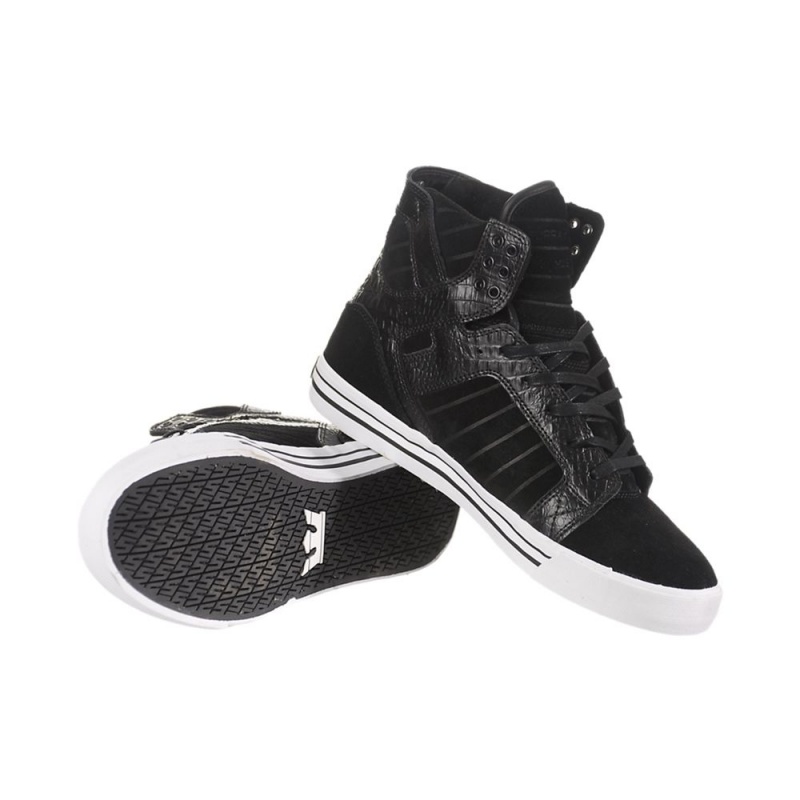 Supra SkyTop Höga Dam Svarta | OHQND6134