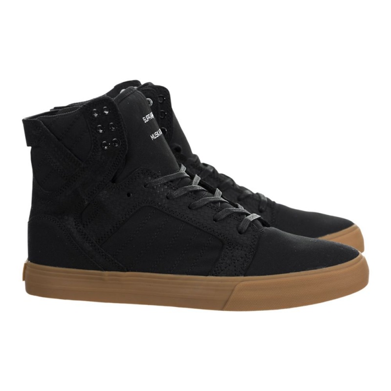 Supra SkyTop Höga Dam Svarta | QFCNJ8365