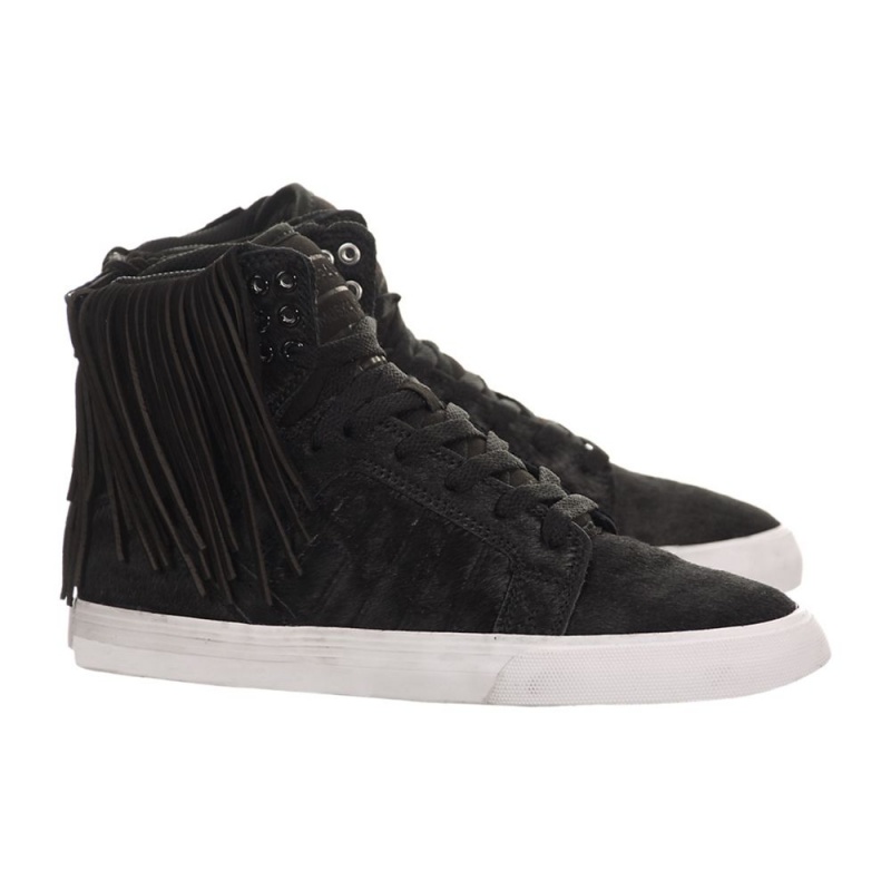 Supra SkyTop Höga Dam Svarta | TNUDX7563