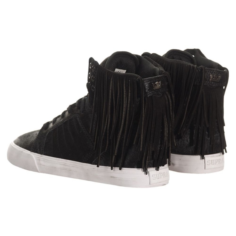 Supra SkyTop Höga Dam Svarta | TNUDX7563