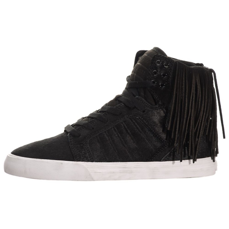 Supra SkyTop Höga Dam Svarta | TNUDX7563