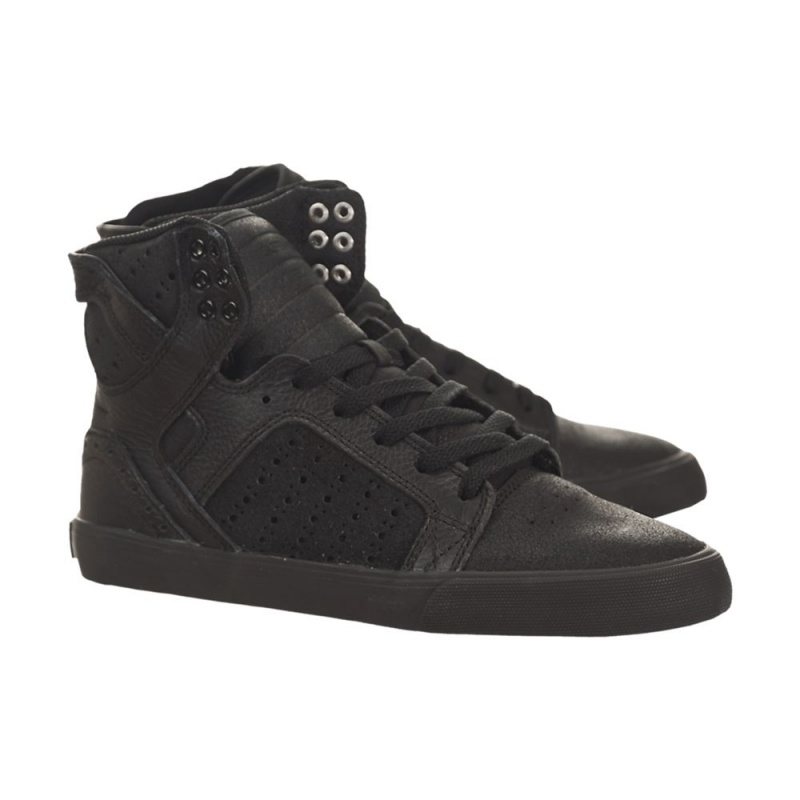 Supra SkyTop Höga Dam Svarta | YQESW5967