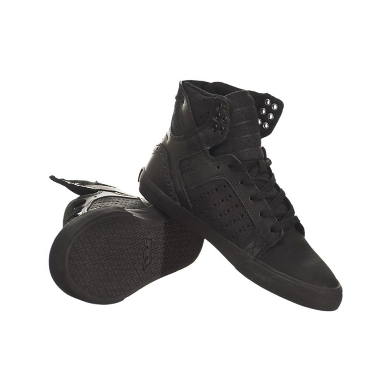 Supra SkyTop Höga Dam Svarta | YQESW5967