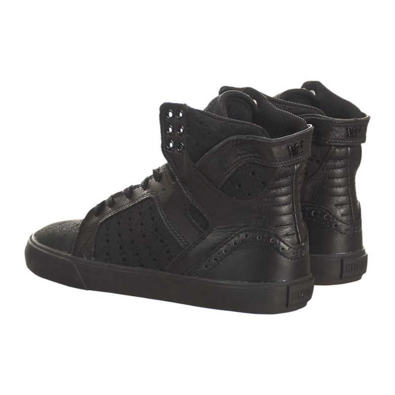 Supra SkyTop Höga Dam Svarta | YQESW5967