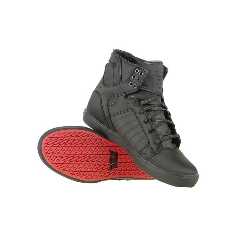 Supra SkyTop Höga Dam Svarta | ZJUXF1052