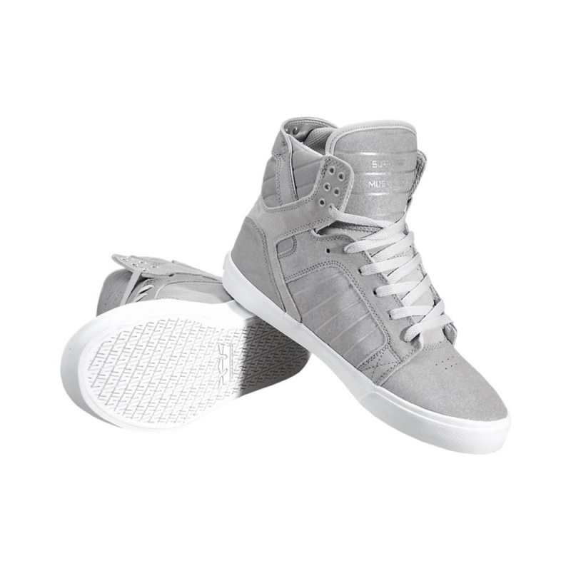 Supra SkyTop Höga Herr Grå | SYHJA3947