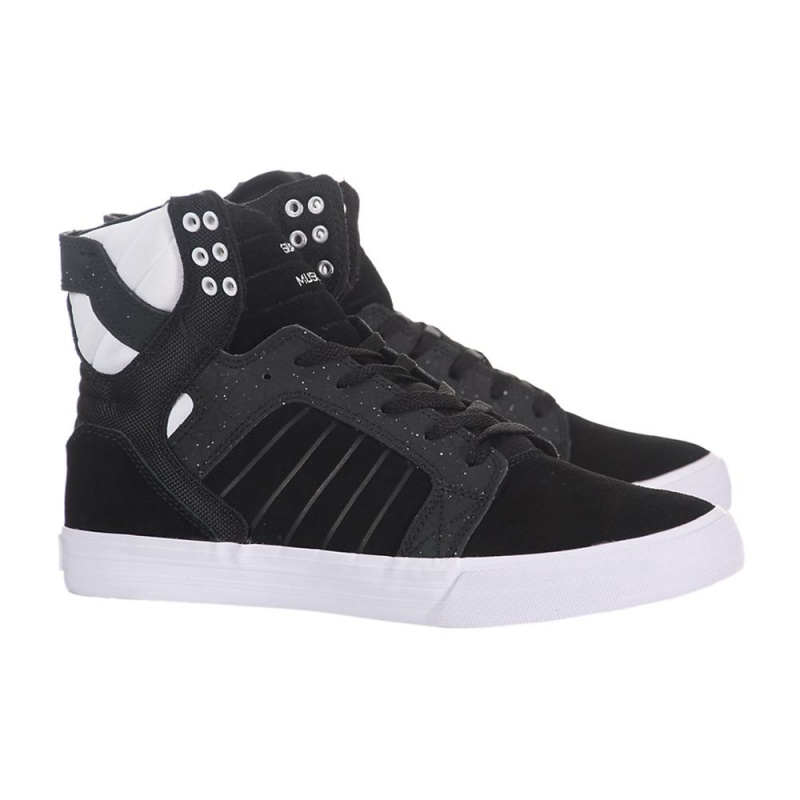 Supra SkyTop Höga Herr Svarta Vita | FQTKI2697