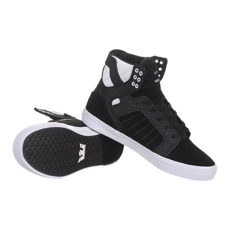 Supra SkyTop Höga Herr Svarta Vita | FQTKI2697