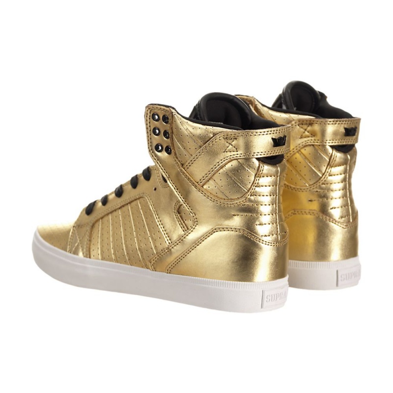 Supra SkyTop LS Höga Dam Guld | VGUPQ2318