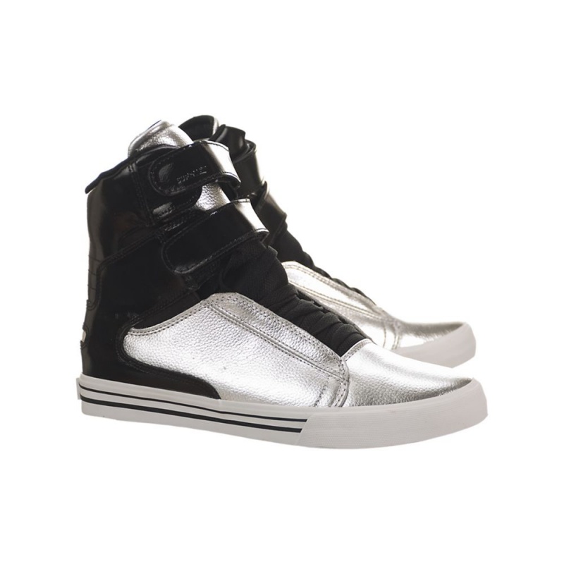 Supra Society II Höga Dam Svarta Silver | LJSIN2846